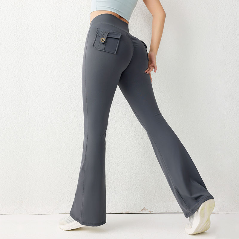 High Waist Leggings - Düz Renk Popo Kaldırma Spor Salonu