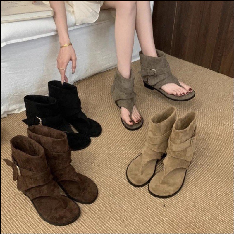 Women'S Fashion Trousers - 2025 İlkbahar Klipsli Parmak Arası Düz