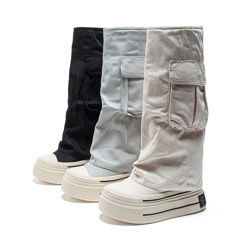 Women'S Fashion Trousers - 12cm Kot Kanvas 2025 Sonbahar Kış