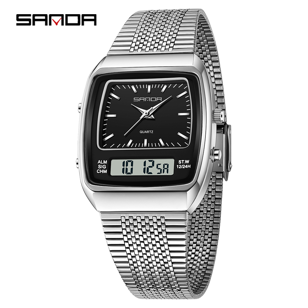 Women Fashion Zone - SANDA 3393 Moda Elektronik Kuvars Saat