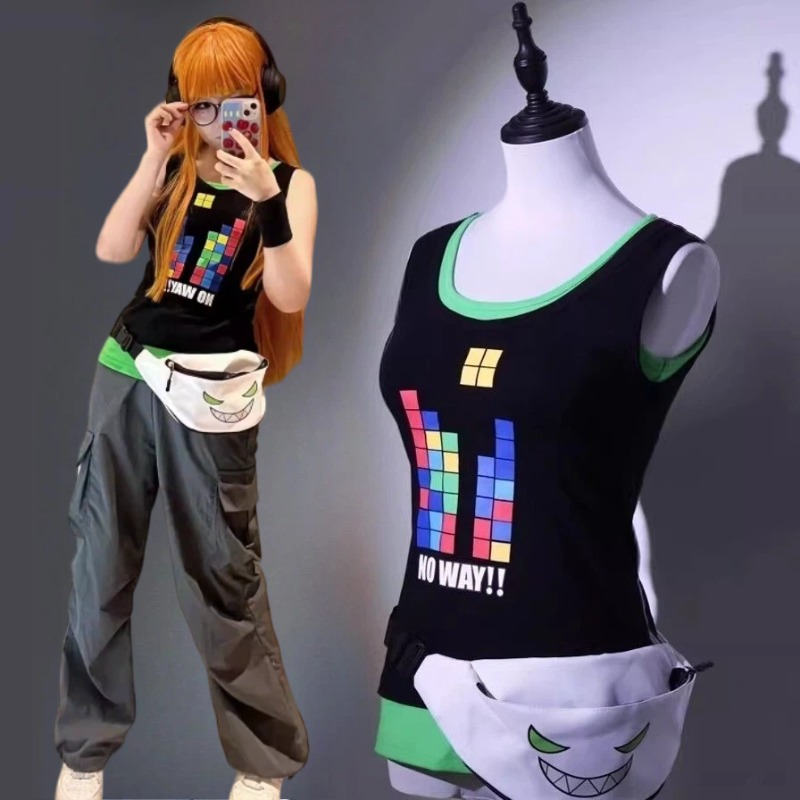 Knitted Vest Women - Anime Sakura Futaba Cosplay Kostüm Kolsuz