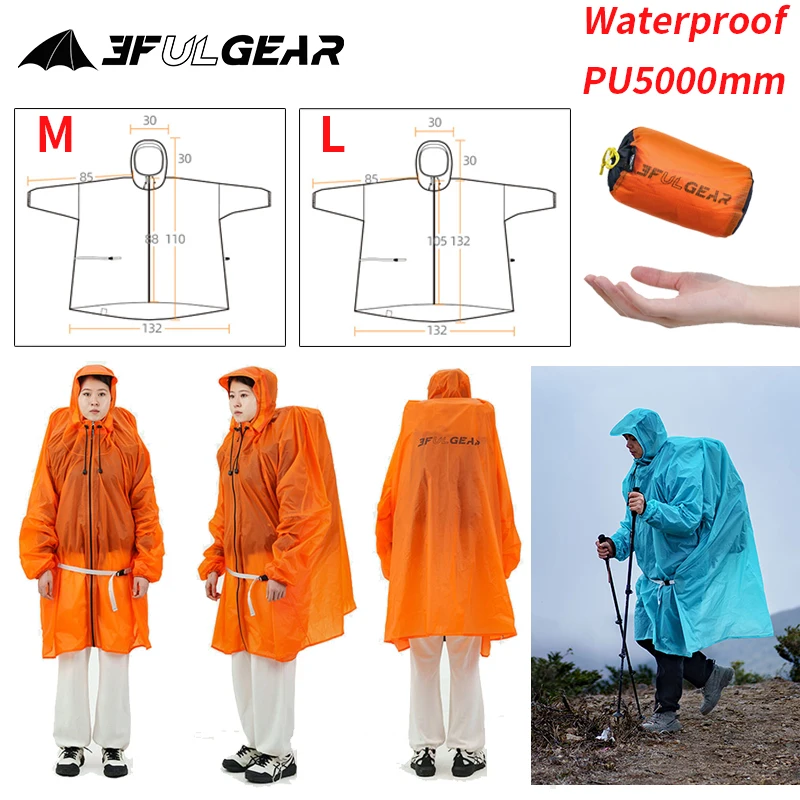 Women'S Fashion Rain Jacket - 3F UL DIŞLI Fermuar Yağmurluk 15D
