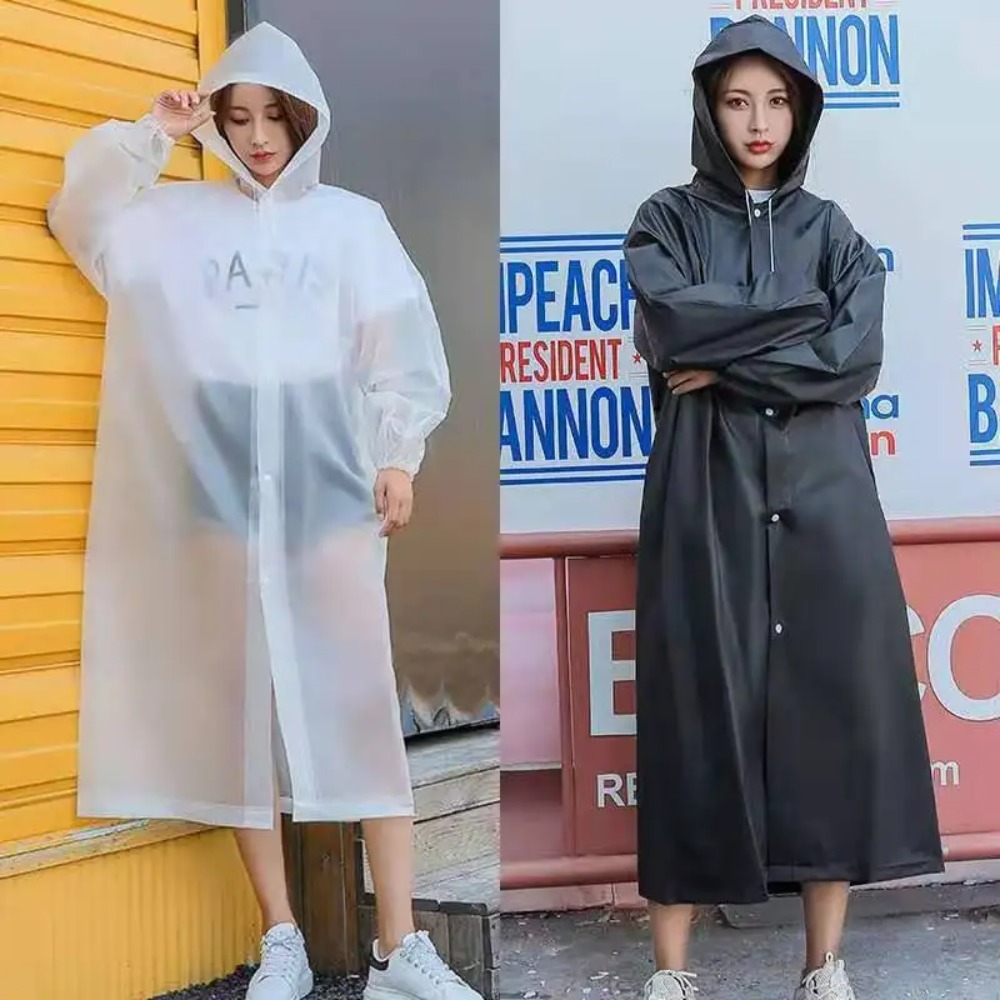 Women'S Fashion Rain Jacket - Yeni Su Geçirmez Yağmurluk Yetişkin Seyahat