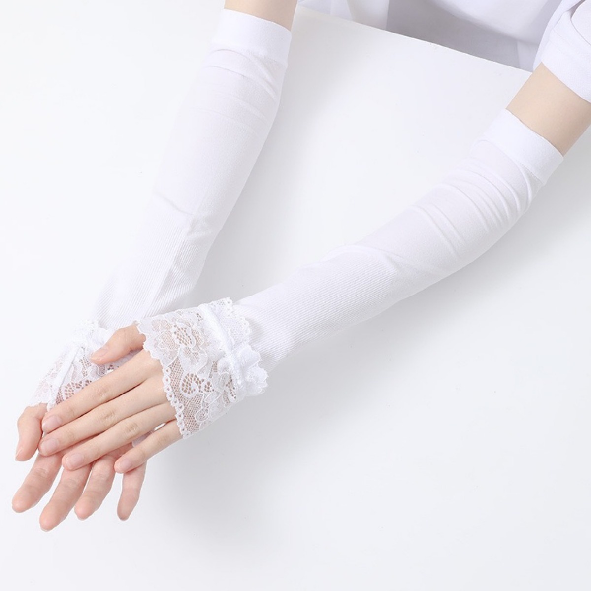Women'S Fashion Gloves - Kadınlar İçin Uzun Elastik Kol Kılıfı