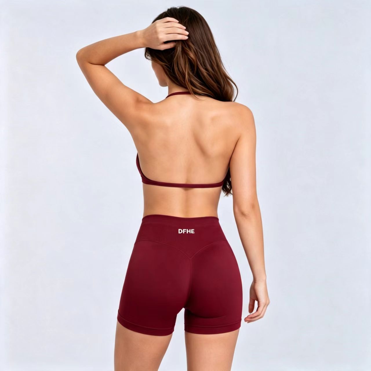 High Waist Leggings - DFHE Kadın Yüksek Bel Fitness Egzersiz