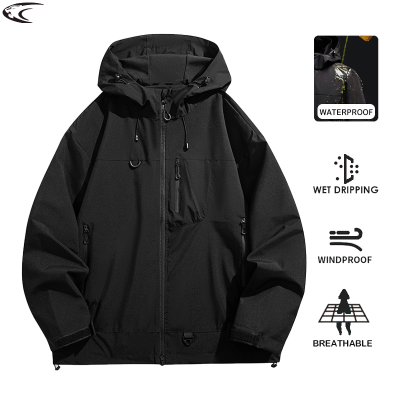 Women'S Fashion Rain Jacket - LNGXO Unisex Su Geçirmez Rüzgarlık Açık