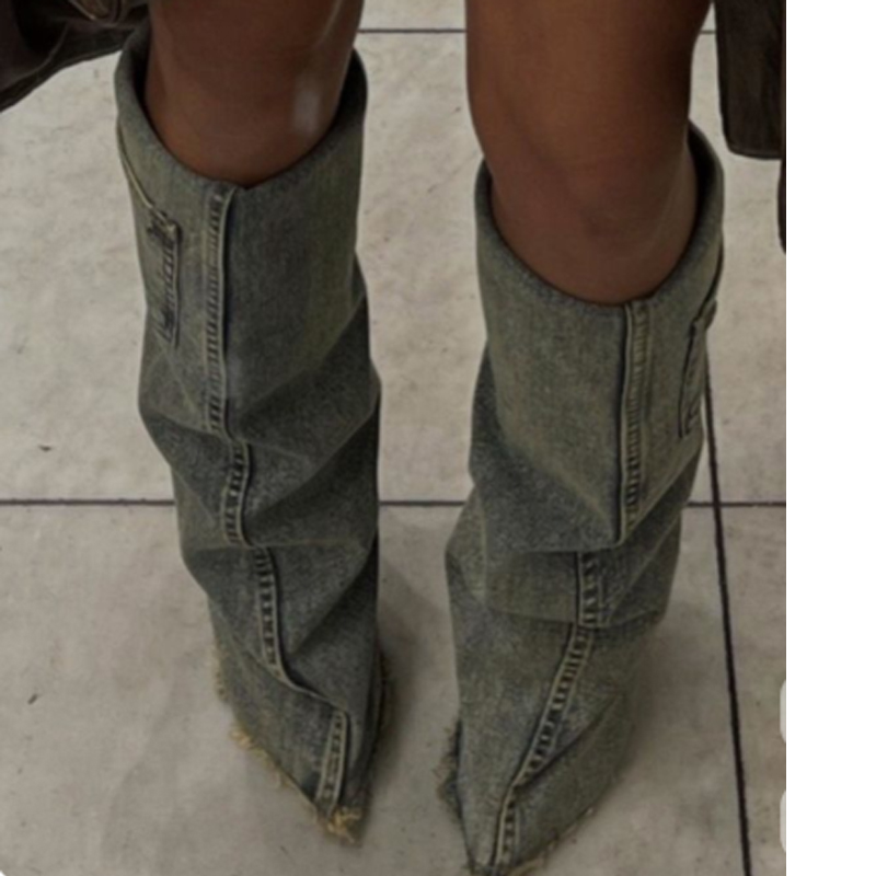 Kot Sivri Burun Diz Üstü Panto - Women'S Fashion Trousers incelemesi ve fiyatı