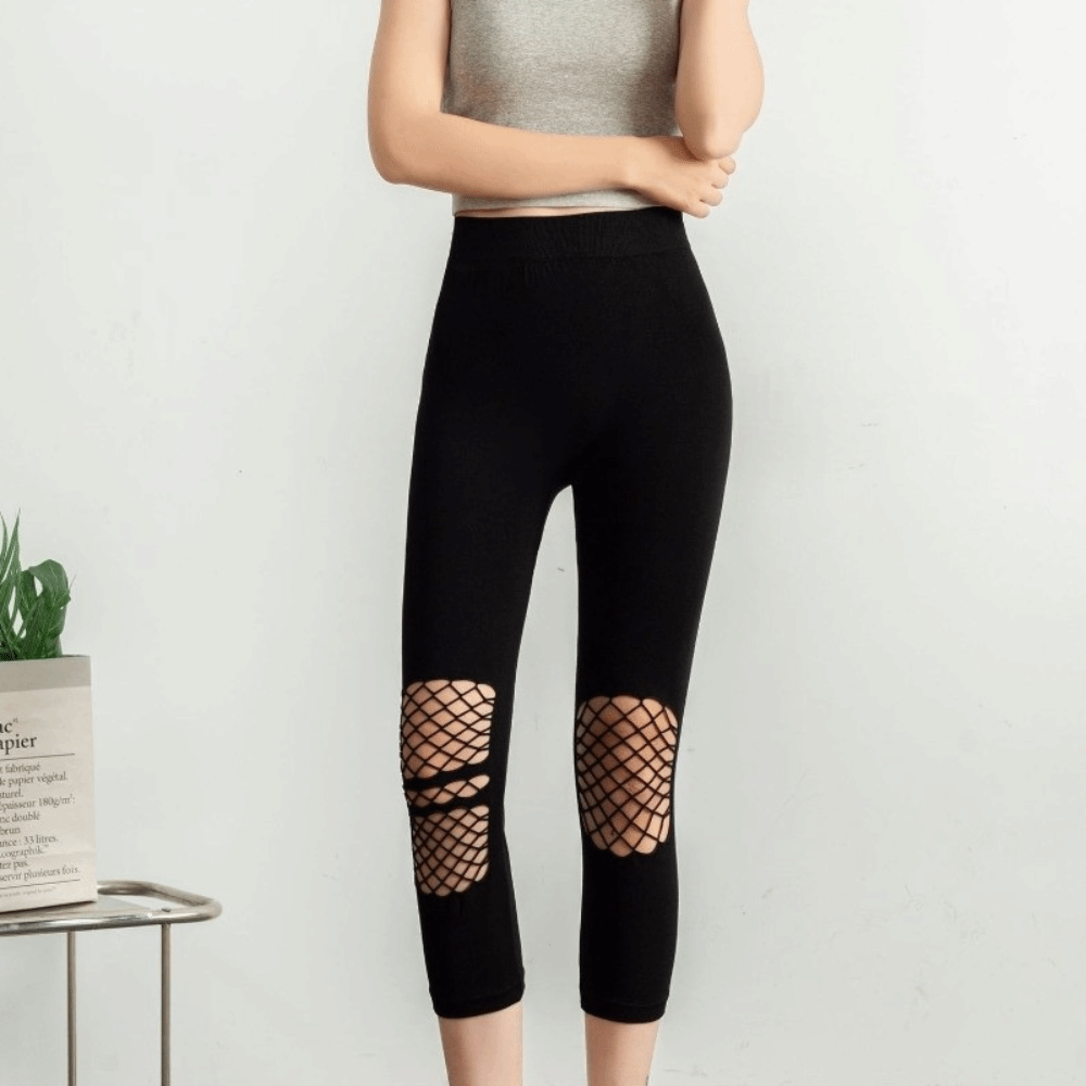 Yeni Delikli Kadın File Taytı  - High Waist Leggings incelemesi ve fiyatı
