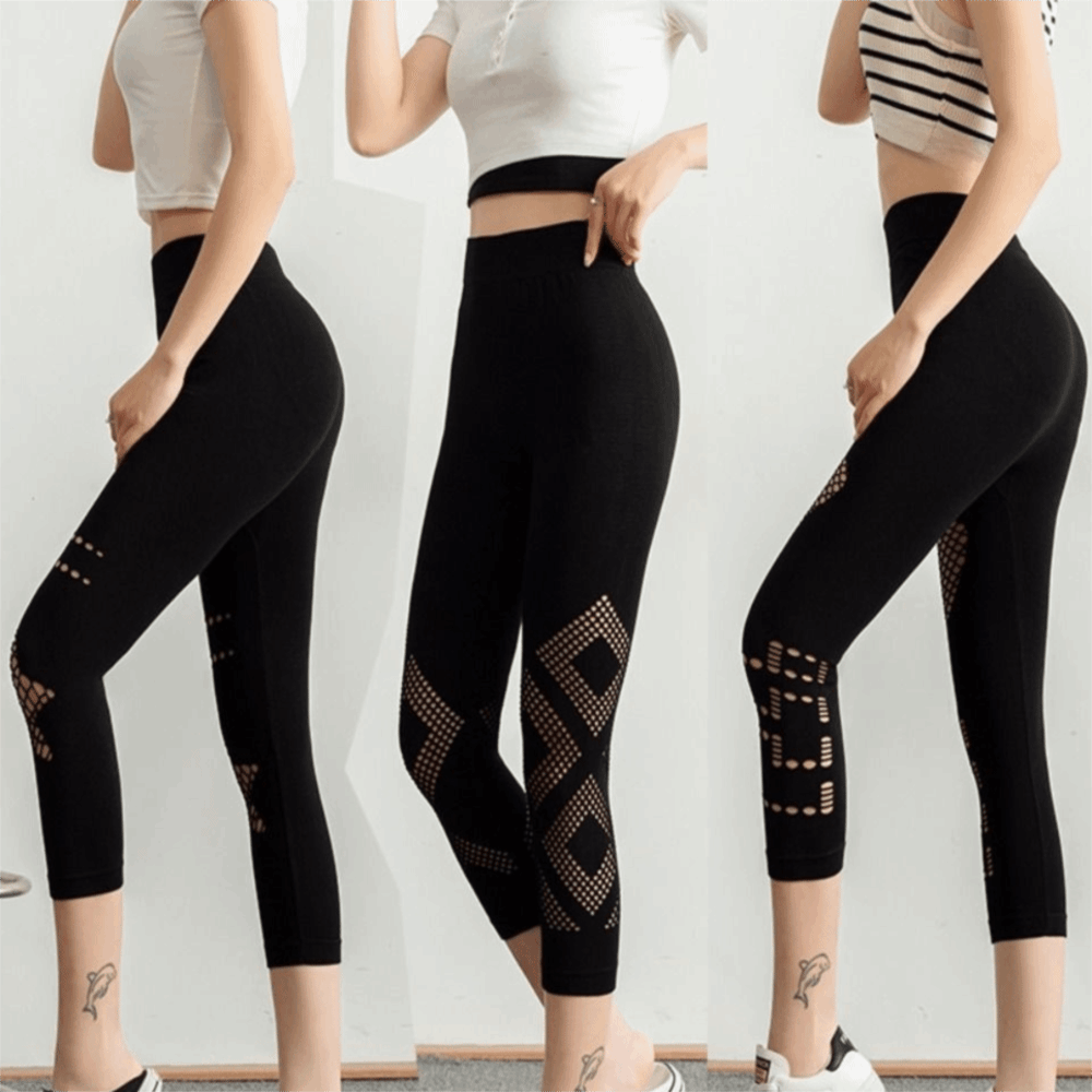 Yeni Delikli Kadın File Taytı  - High Waist Leggings incelemesi ve fiyatı