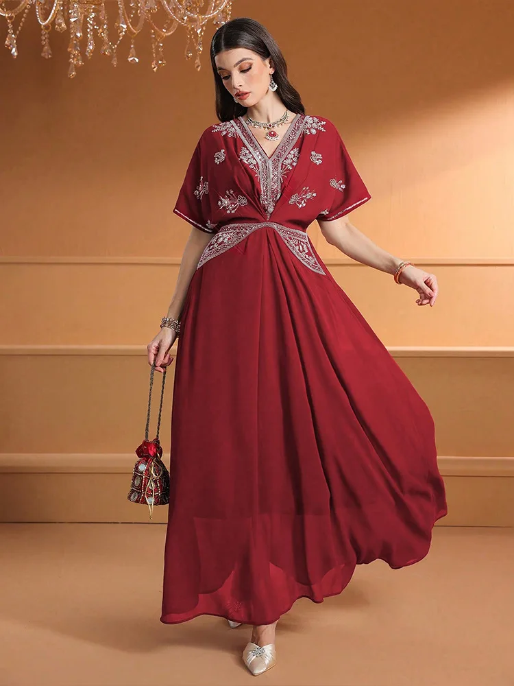 Moda Kadınlar V Yaka Uzun Elbi - Turkey Women Fashion incelemesi ve fiyatı