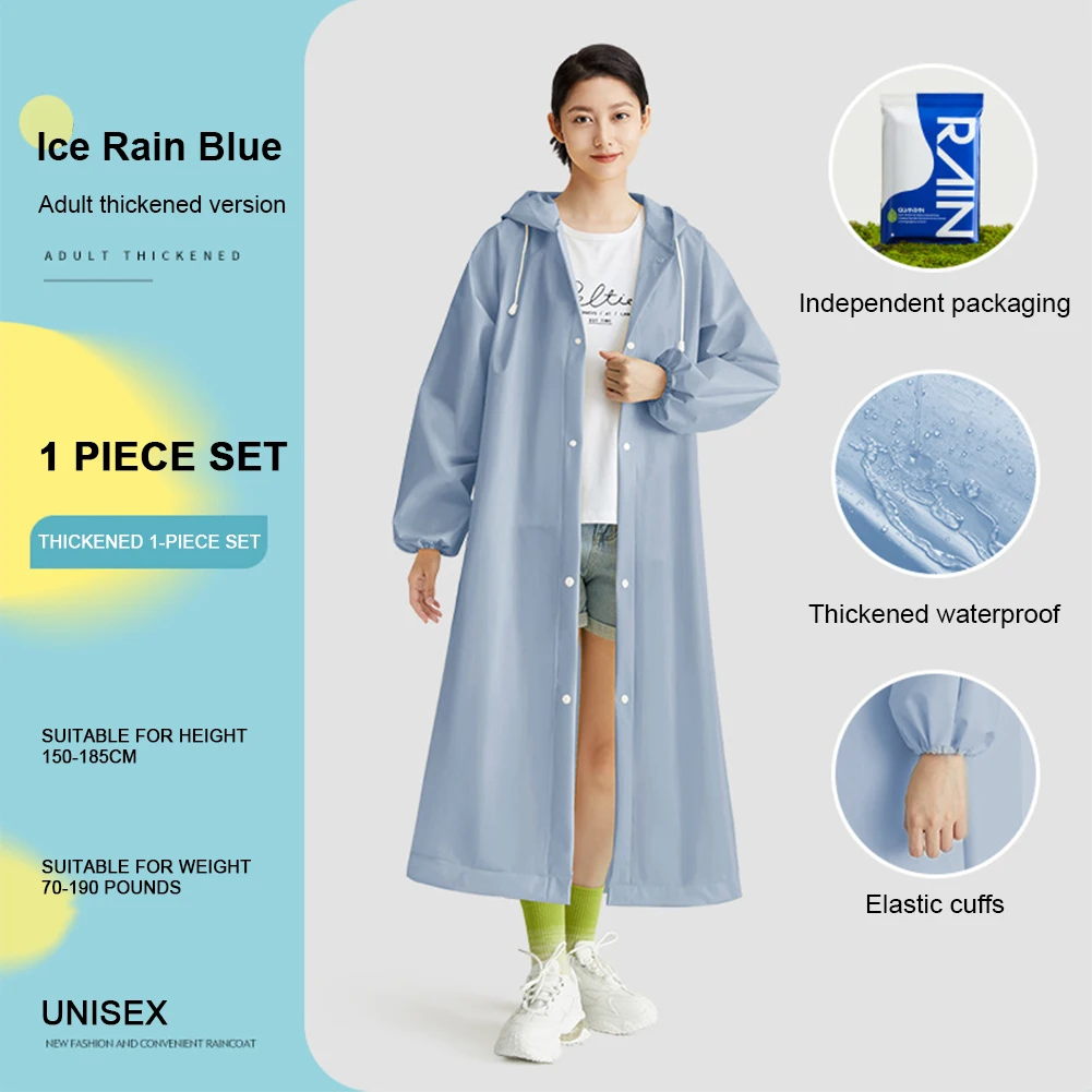 Yetişkin Uzun Yağmurluk Tek Ku - Women'S Fashion Rain Jacket incelemesi ve fiyatı