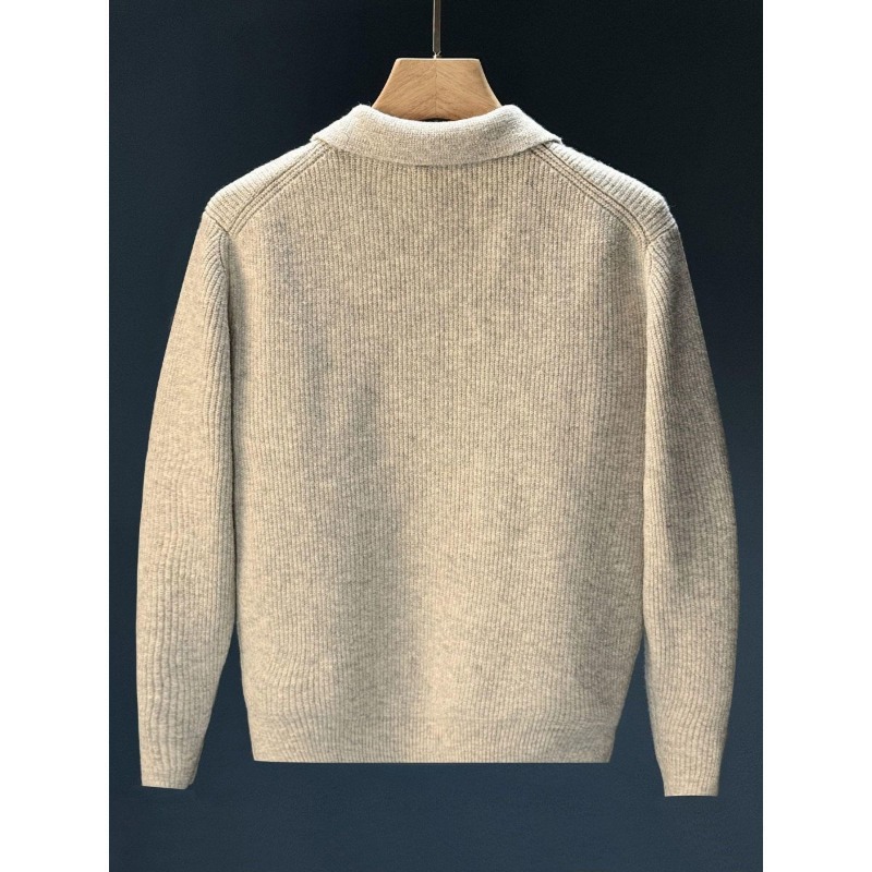 Erkek Polo Yaka Yarım Düğmeli  - Ribbed Knit Sweater incelemesi ve fiyatı