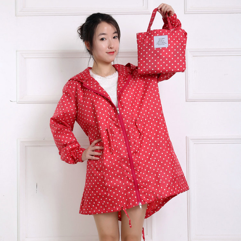 Moda nokta baskı kadın yağmurl - Women'S Fashion Rain Jacket incelemesi ve fiyatı