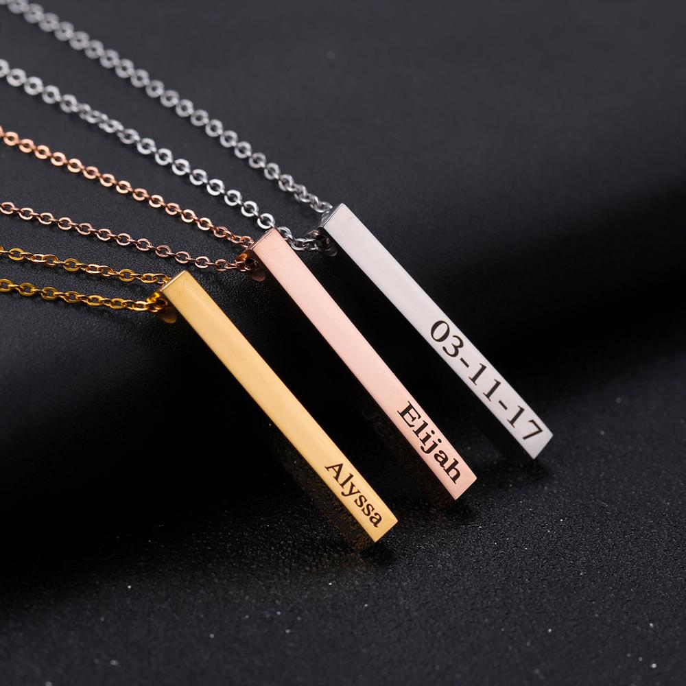Kişiselleştirilmiş kolye dikey - Women Fashion Name Ideas incelemesi ve fiyatı