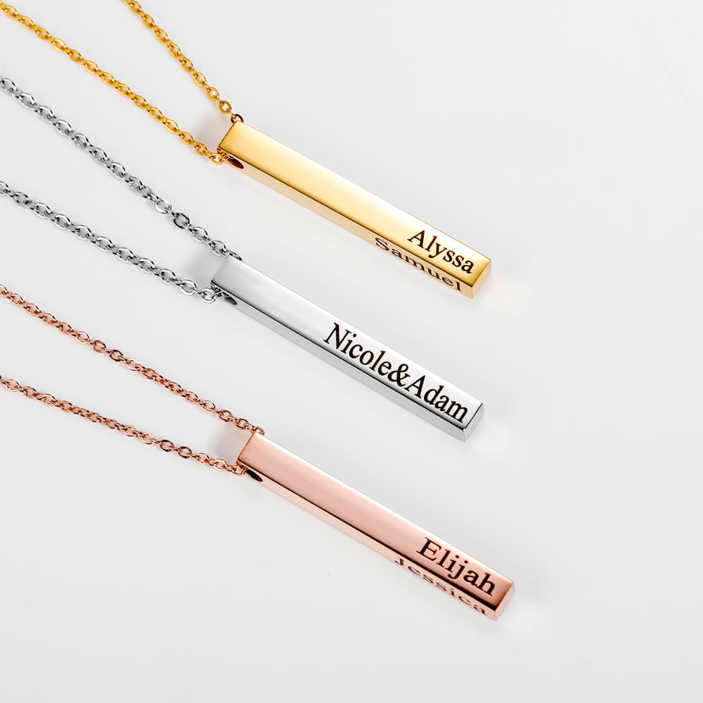 Kişiselleştirilmiş kolye dikey - Women Fashion Name Ideas incelemesi ve fiyatı