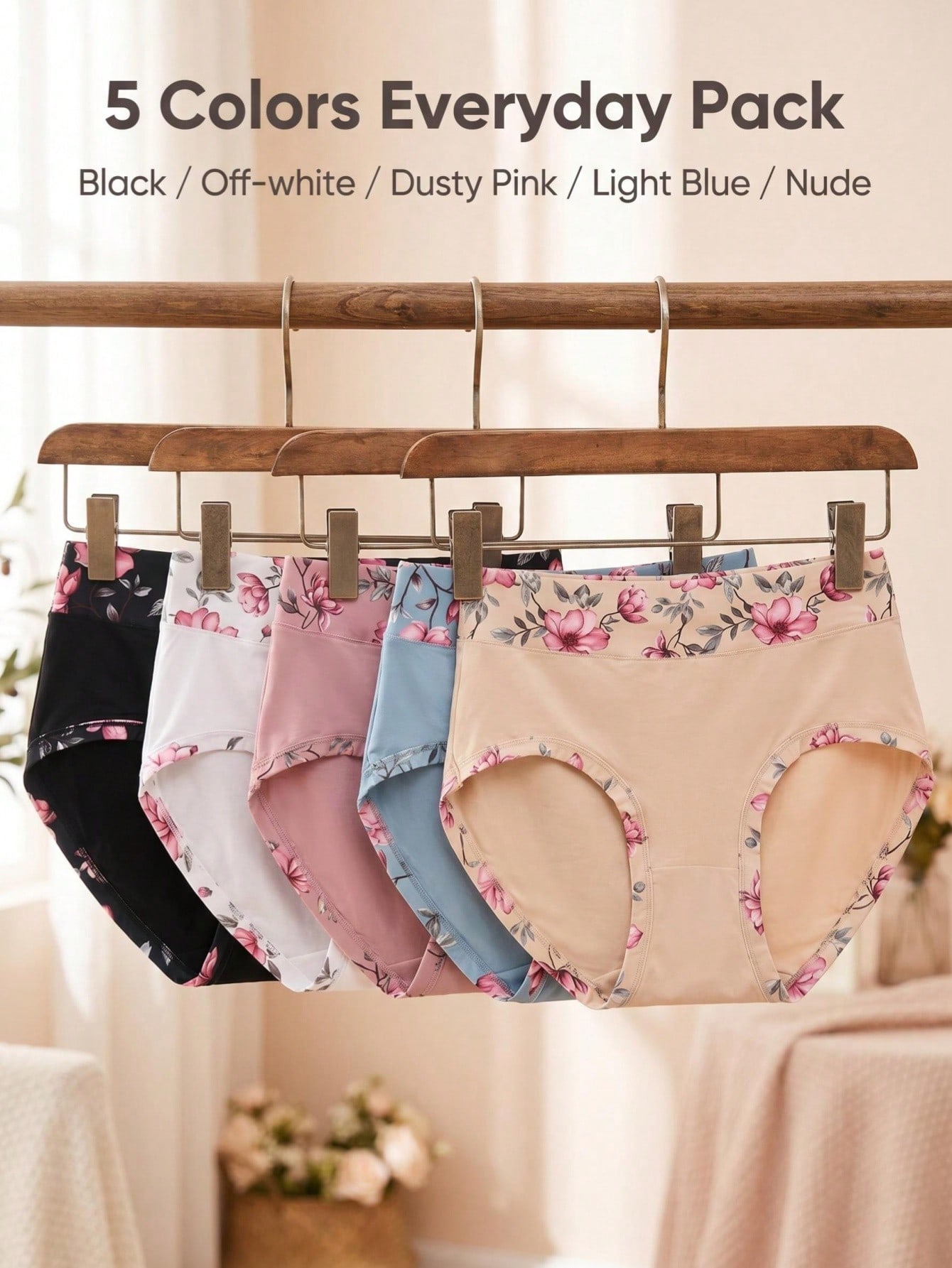 5PCS Büyük Beden Kadın Çiçek D - Women'S Fashion Trends incelemesi ve fiyatı