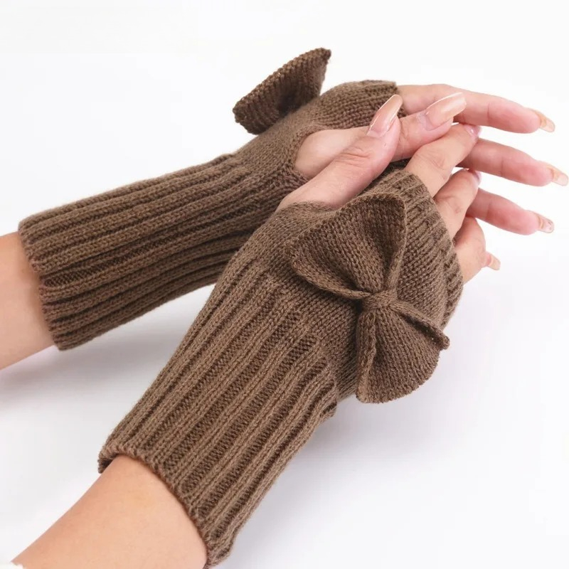 Örgü Fiyonklu Parmaksız Eldive - Women'S Fashion Gloves incelemesi ve fiyatı