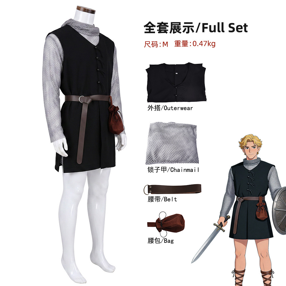 Orta Çağ Şövalye Cosplay Kostü - Knitted Vest Women incelemesi ve fiyatı