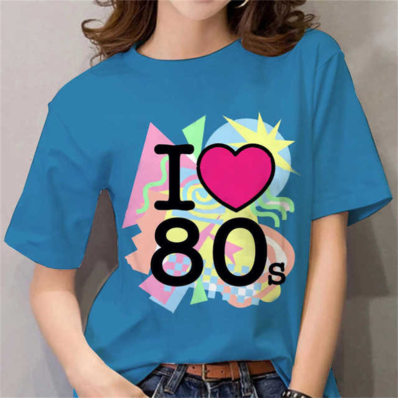 80'ler Kadın Tişörtü Siyah/Bey - Women Fashion 80S incelemesi ve fiyatı