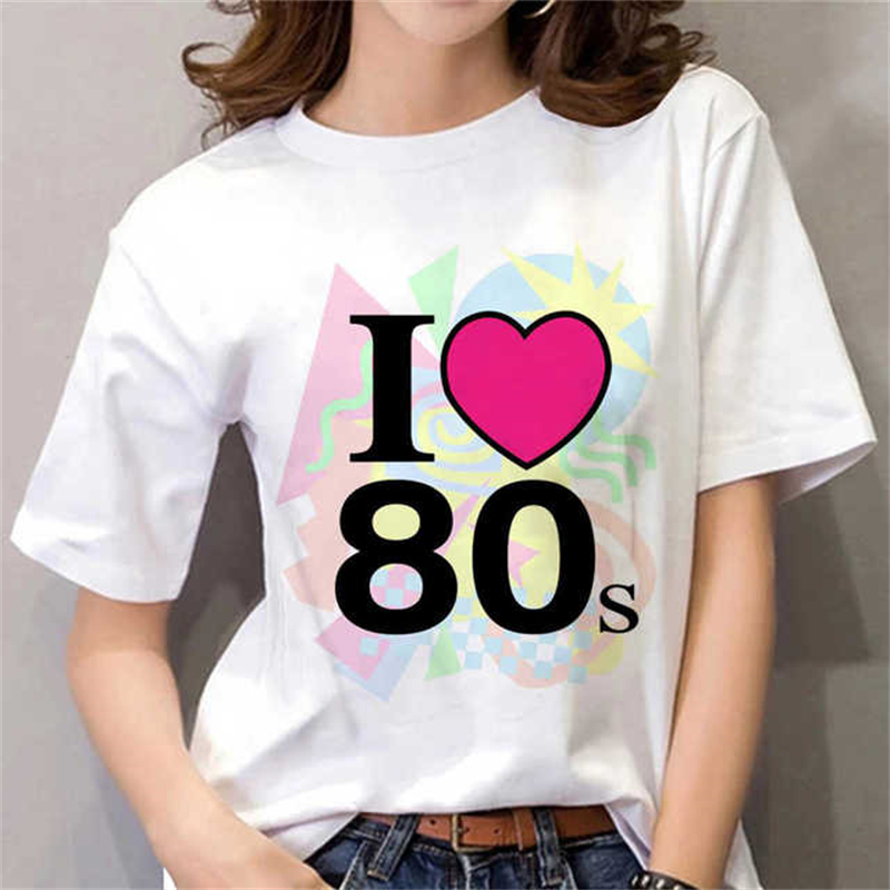 80'ler Kadın Tişörtü Siyah/Bey - Women Fashion 80S incelemesi ve fiyatı