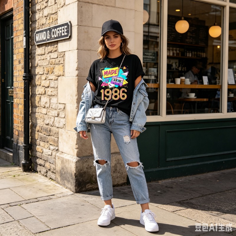 Kadın Erkek Retro 80'ler Grafi - Women Fashion 80S incelemesi ve fiyatı