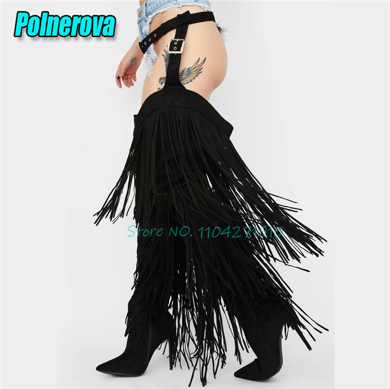 Sarı Püsküllü Diz Üstü Çizmele - Women'S Fashion Trousers incelemesi ve fiyatı