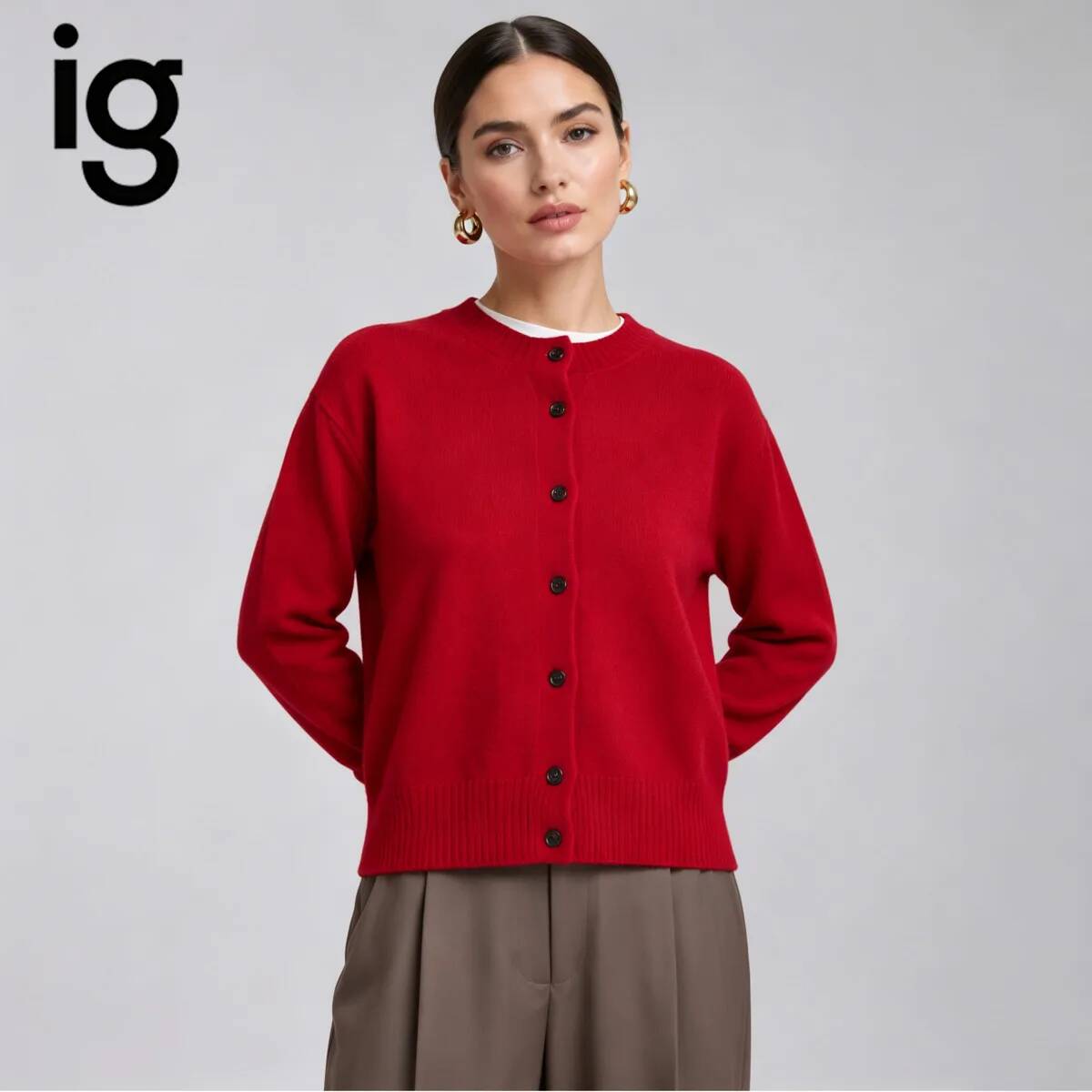 IG Kadın Kırmızı Bisiklet Yaka - Ribbed Knit Sweater incelemesi ve fiyatı
