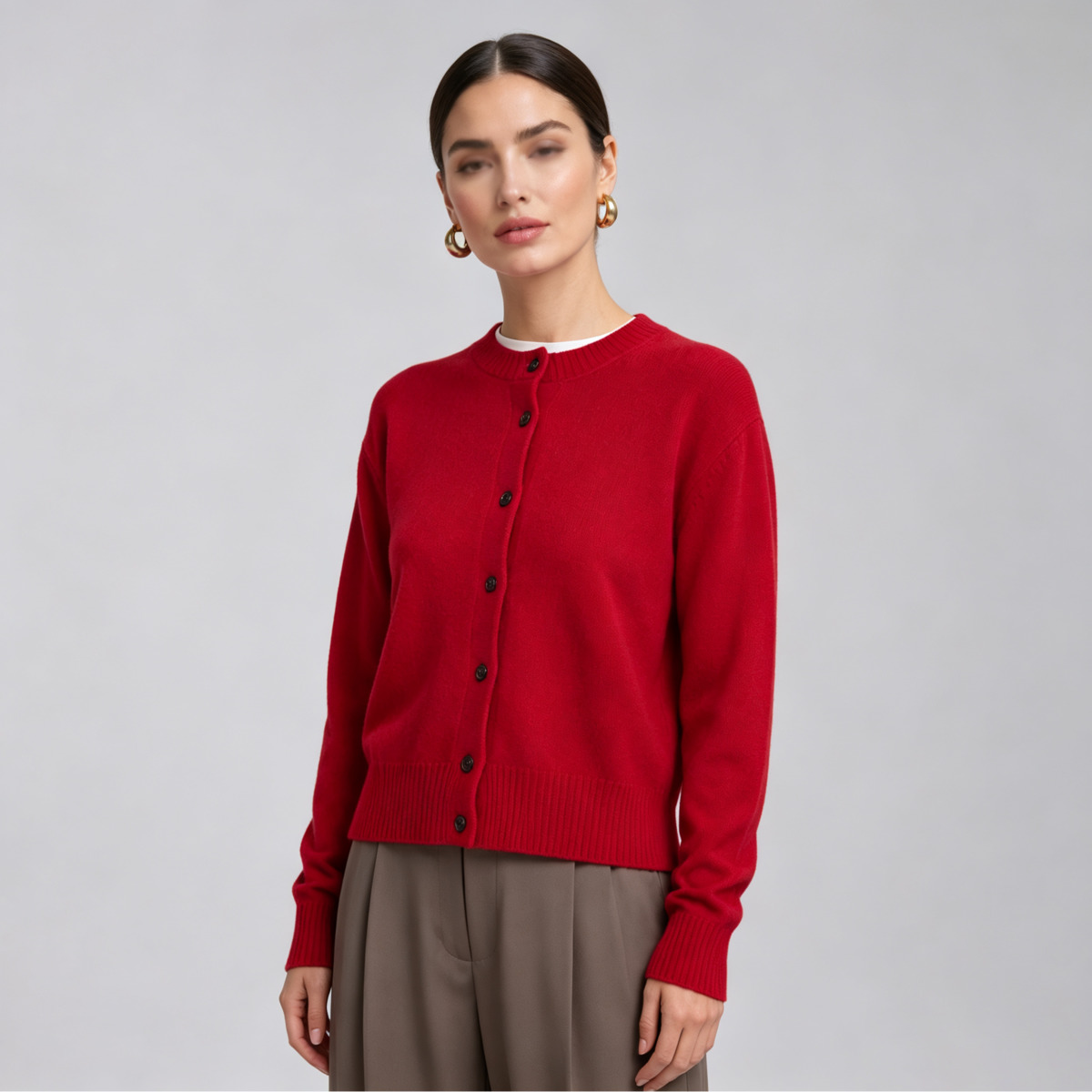 IG Kadın Kırmızı Bisiklet Yaka - Ribbed Knit Sweater incelemesi ve fiyatı